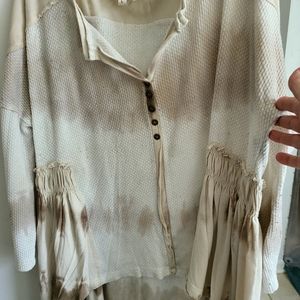 Pol Flirty Flowy Tye Dye Blouse